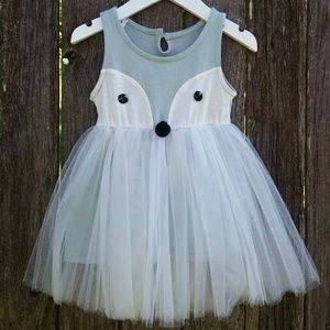 NWT Girls Pastel Green Mint Fox Tulle Dress